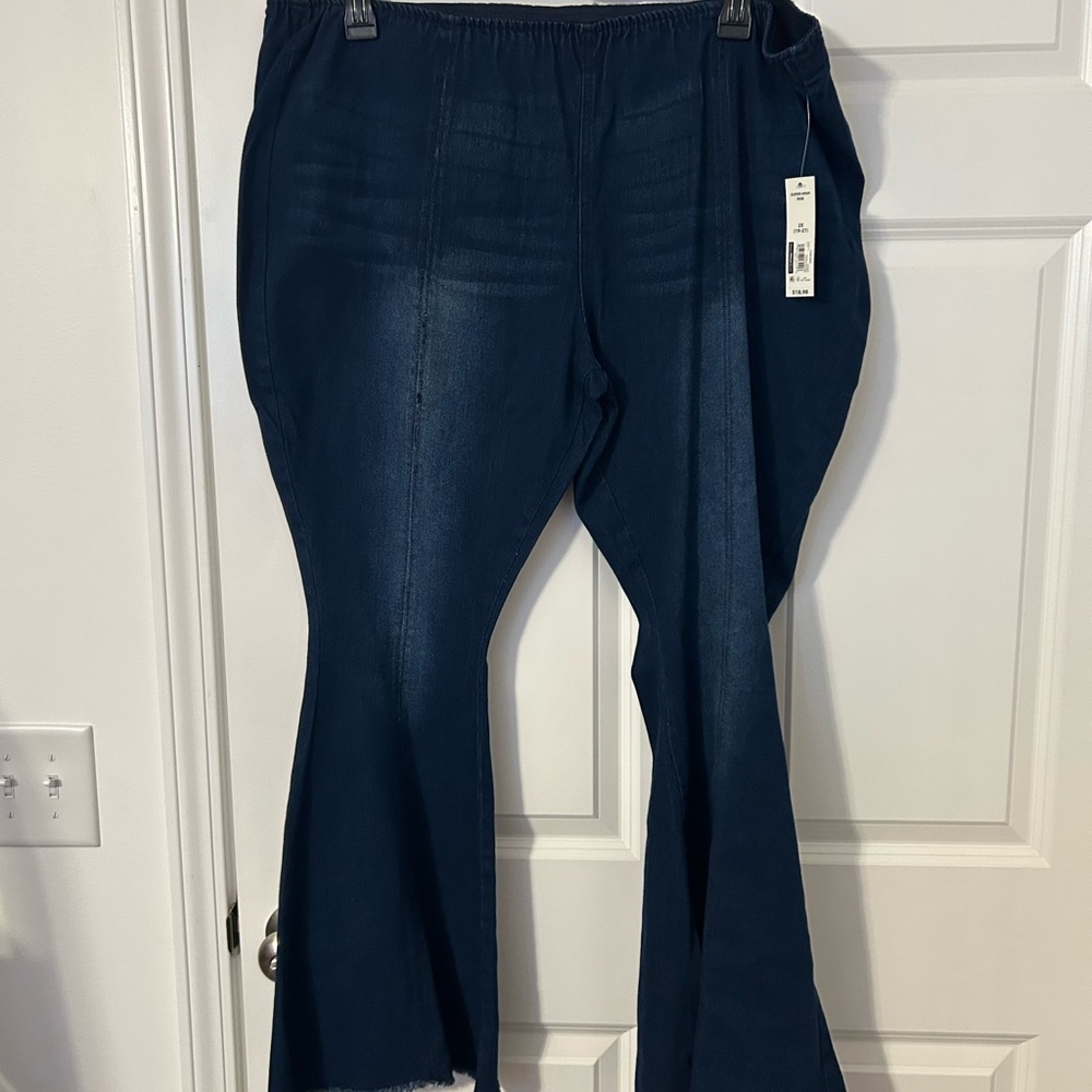 No Boundaries Dark Blue Flare Jeans BNWT